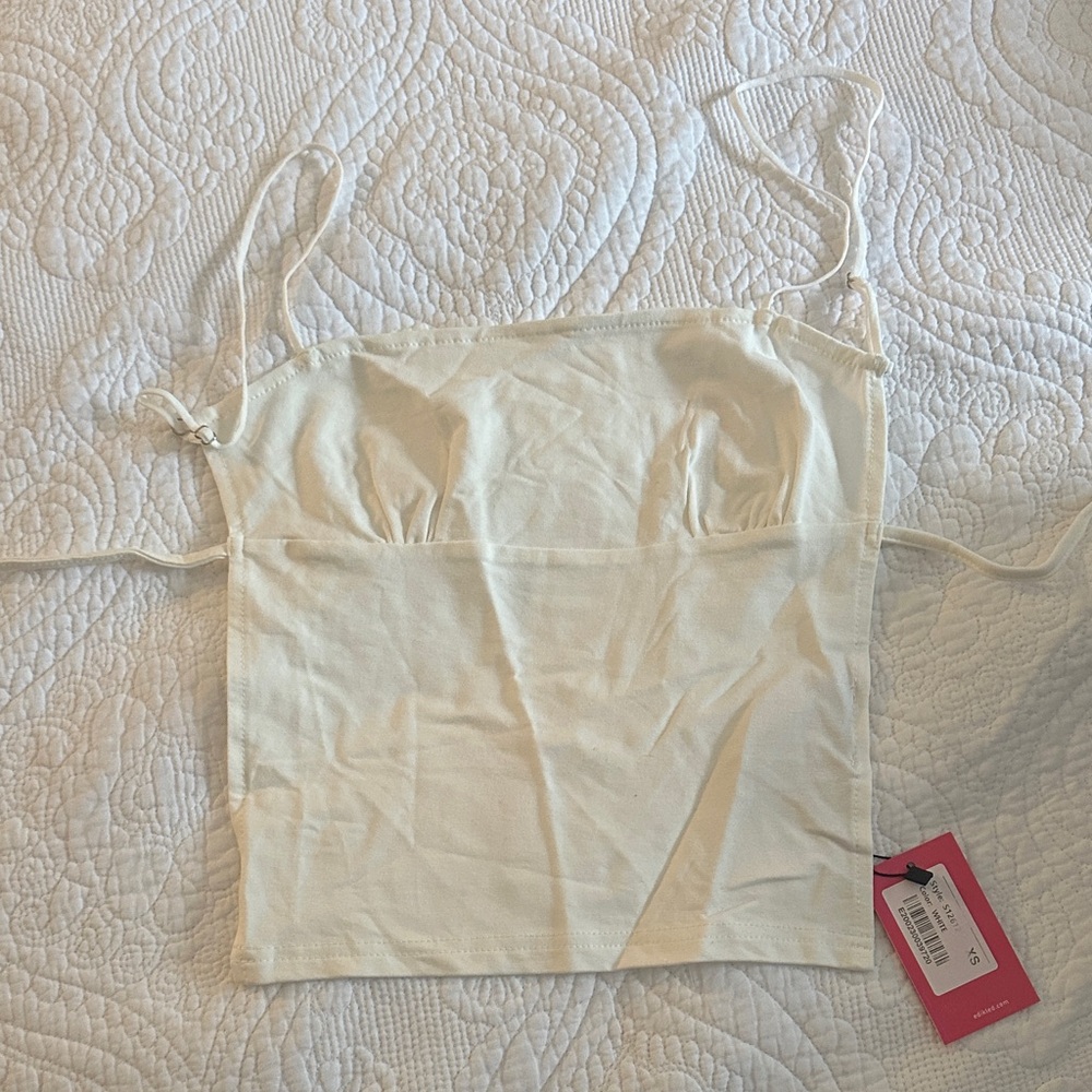 Edikted Cream Open Back Top